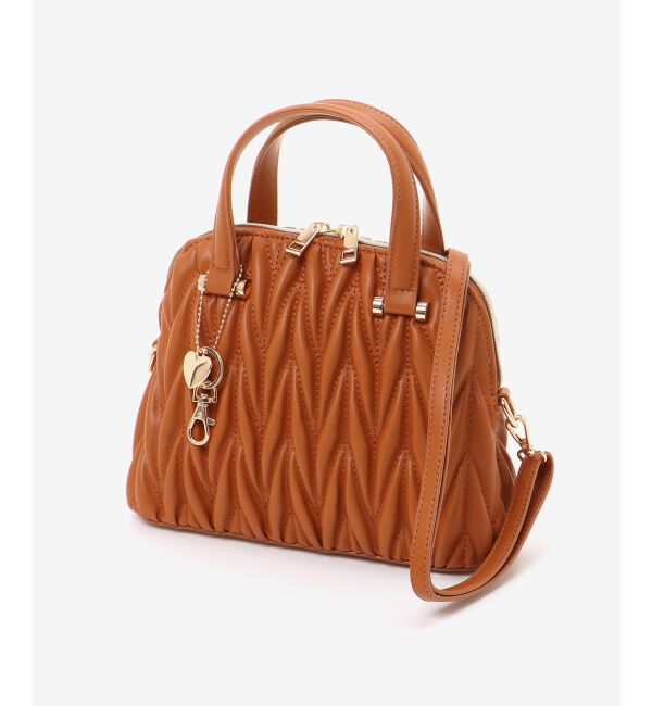 MAJESTICLEGON「チャームセットキルティングバッグ」|ハンドバッグ|