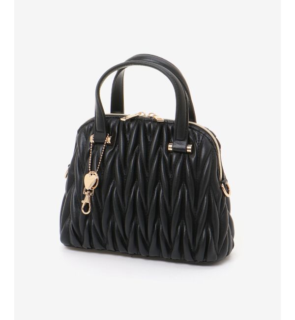 MAJESTICLEGON「チャームセットキルティングバッグ」|ハンドバッグ|