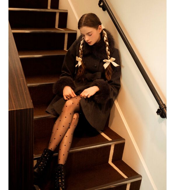 MAJESTICLEGON「2wayフェイクファーカラーフレアコート」|その他|