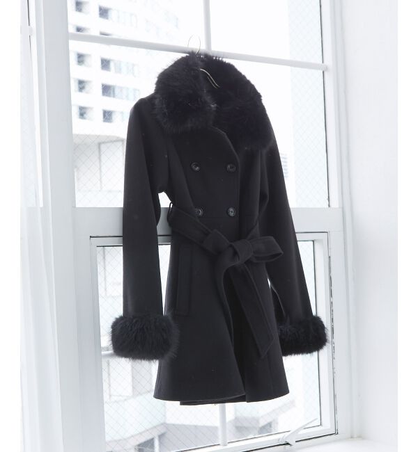 MAJESTICLEGON「2wayフェイクファーカラーフレアコート」|その他|