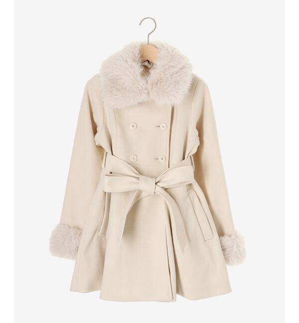 MAJESTICLEGON「2wayフェイクファーカラーフレアコート」|その他|