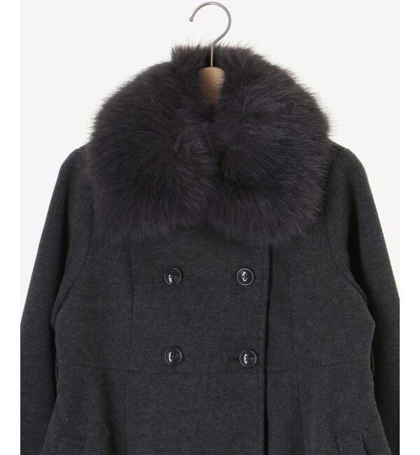 MAJESTICLEGON「2wayフェイクファーカラーフレアコート」|その他|