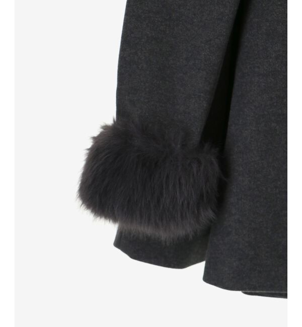 MAJESTICLEGON「2wayフェイクファーカラーフレアコート」|その他|