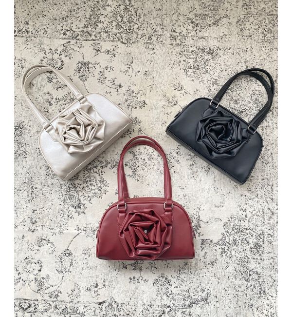 MAJESTICLEGON「フロントローズクラシカルバッグ」|その他|ボルドー