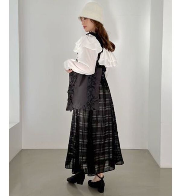 MAJESTICLEGON「ボリュームフリルハンドルトート」|トートバッグ|