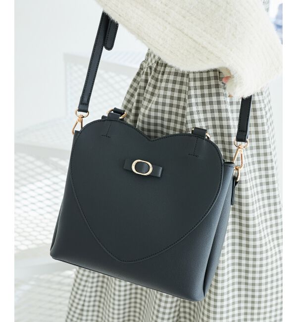 MAJESTICLEGON「ハートリボンショルダーバッグ」|ショルダー・メッセンジャー|