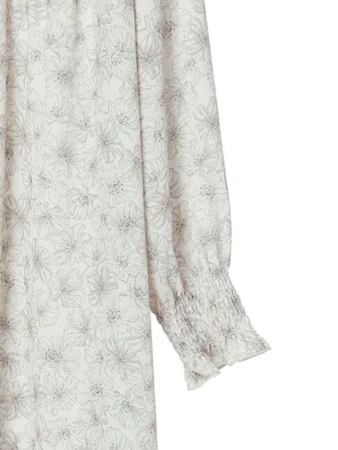 earth music&ecology「シャーリングギャザーワンピース(フラワー)」|ワンピース|