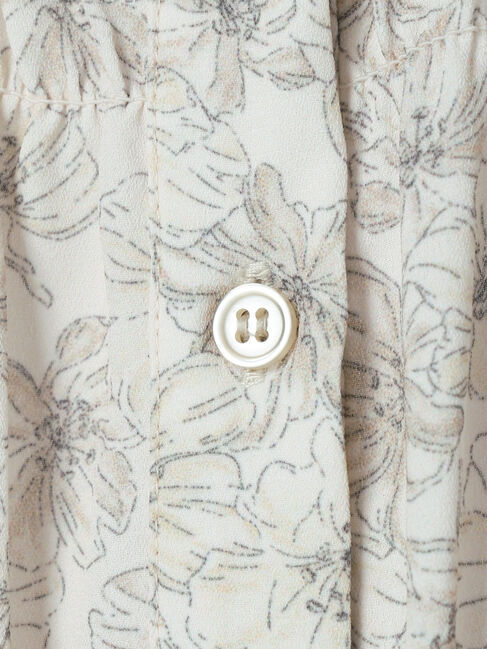 earth music&ecology「シャーリングギャザーワンピース(フラワー)」|ワンピース|