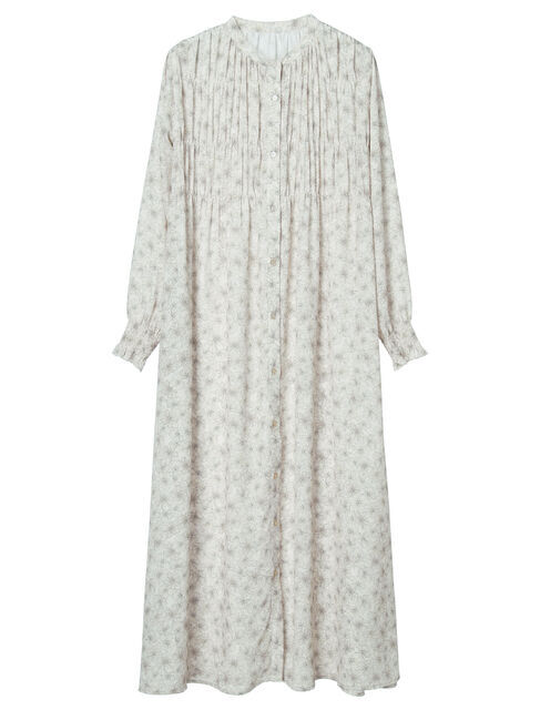 earth music&ecology「シャーリングギャザーワンピース(フラワー)」|ワンピース|