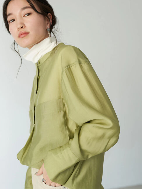 earth music&ecology「シアー比翼ポケットシャツ」|シャツ・ブラウス|