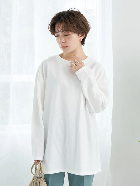 earth music&ecology「SET2点 ジャガードベスト+ロンT」|ニット・セーター|