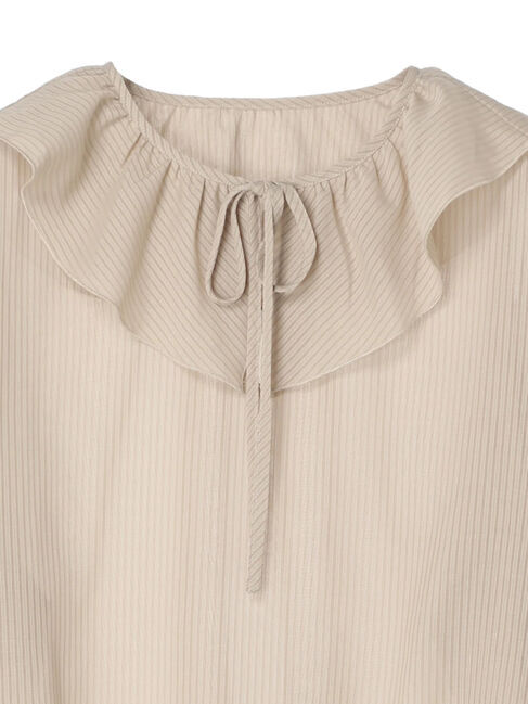 earth music&ecology「前後2wayストライプフリルブラウス」|シャツ・ブラウス|