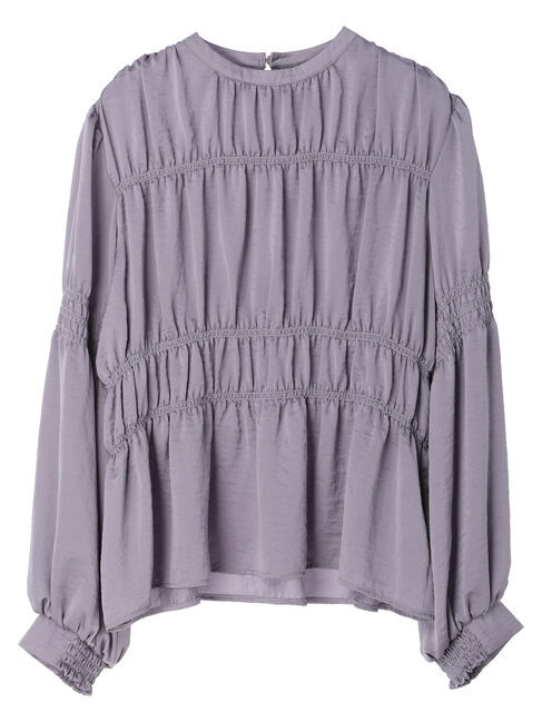 earth music&ecology「オニオンスリーブブラウス」|シャツ・ブラウス|