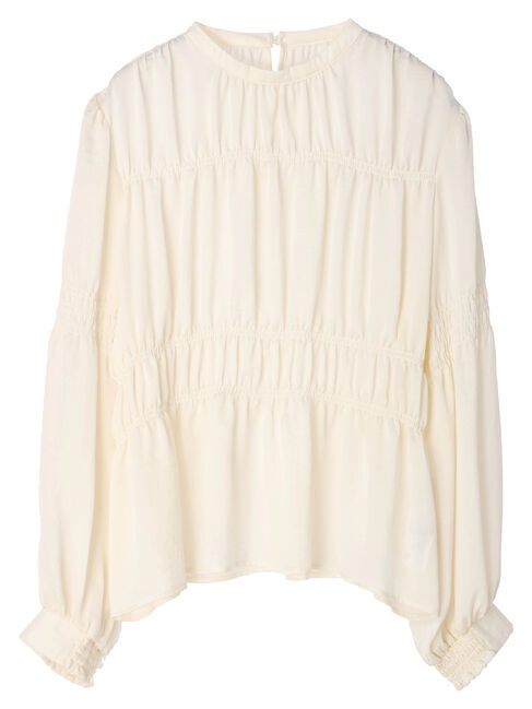 earth music&ecology「オニオンスリーブブラウス」|シャツ・ブラウス|