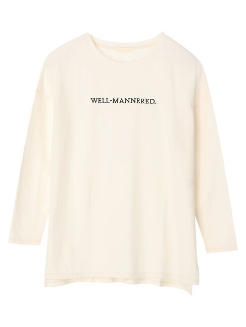 earth music&ecology「刺繍ロゴロンT」|Tシャツ・カットソー|