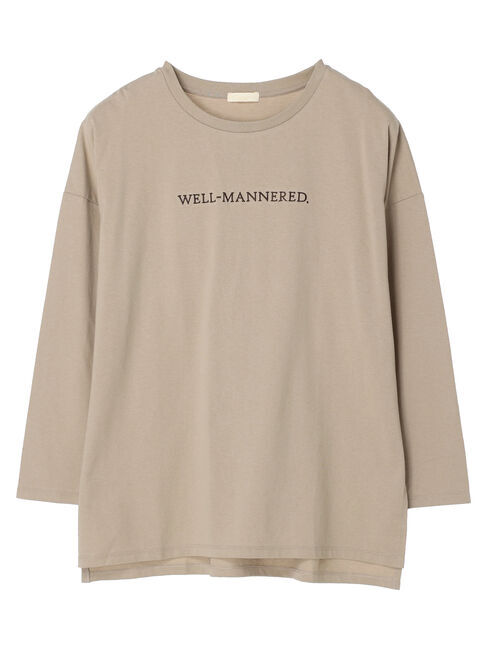 earth music&ecology「刺繍ロゴロンT」|Tシャツ・カットソー|