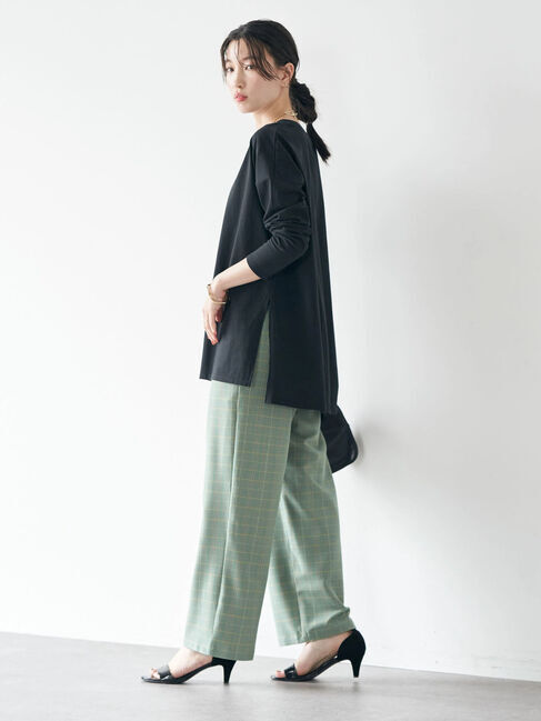 earth music&ecology「刺繍ロゴロンT」|Tシャツ・カットソー|