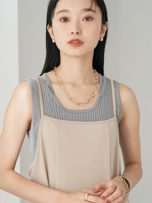 earth music&ecology「バックリボンキャミワンピース」|ワンピース|