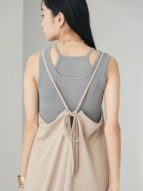 earth music&ecology「バックリボンキャミワンピース」|ワンピース|