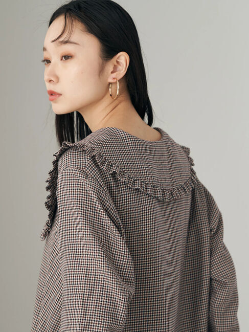 earth music&ecology「BIG衿フリルブラウス」|シャツ・ブラウス|