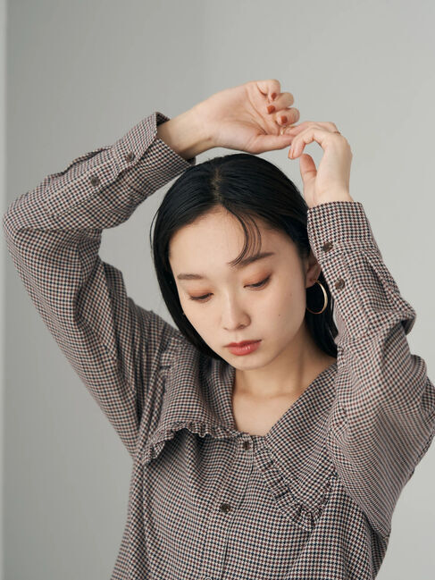 earth music&ecology「BIG衿フリルブラウス」|シャツ・ブラウス|