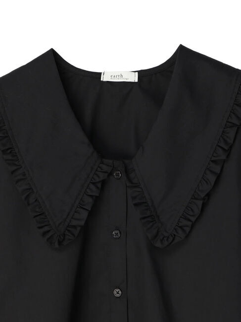 earth music&ecology「BIG衿フリルブラウス」|シャツ・ブラウス|