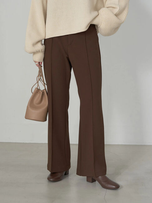 earth music&ecology「センターシームパンツ」|その他|ブラウン