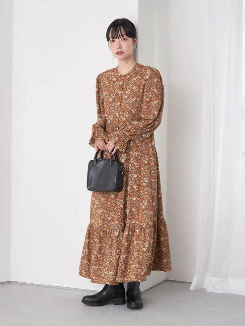 earth music&ecology「フラワーティアードワンピース」|ワンピース|