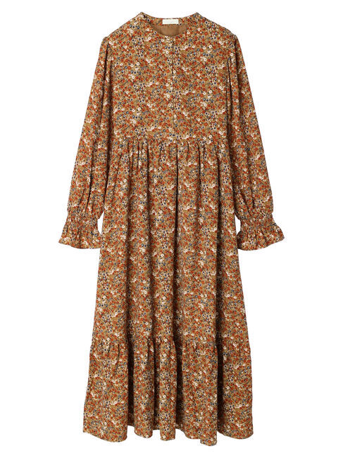 earth music&ecology「フラワーティアードワンピース」|ワンピース|