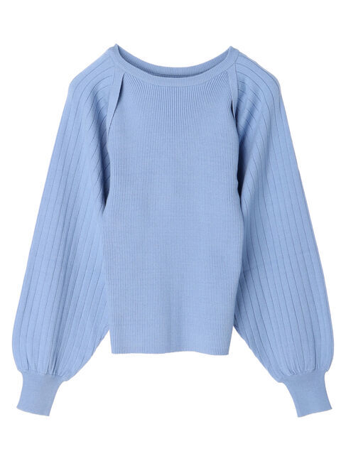 earth music&ecology「ボレロレイヤード風ニットプルオーバー」|ニット・セーター|