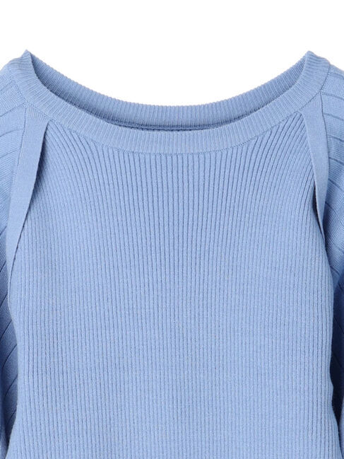 earth music&ecology「ボレロレイヤード風ニットプルオーバー」|ニット・セーター|