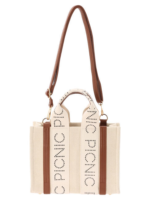 earth music&ecology「ロゴテープミニトート」|ハンドバッグ|