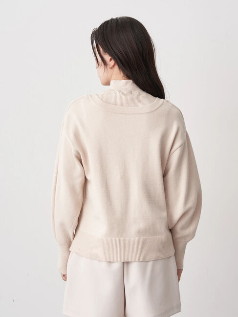 earth music&ecology「レイヤード風ニットプルオーバー」|ニット・セーター|