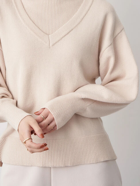 earth music&ecology「レイヤード風ニットプルオーバー」|ニット・セーター|