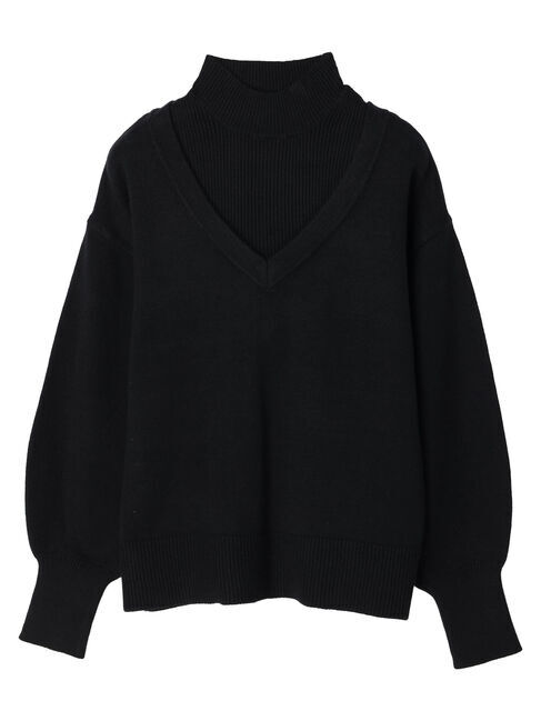 earth music&ecology「レイヤード風ニットプルオーバー」|ニット・セーター|