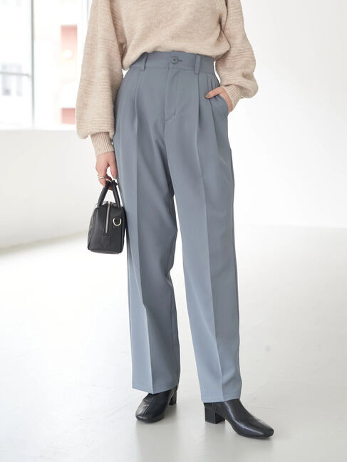 earth music&ecology「ハイウエスト2タックパンツ」|その他|