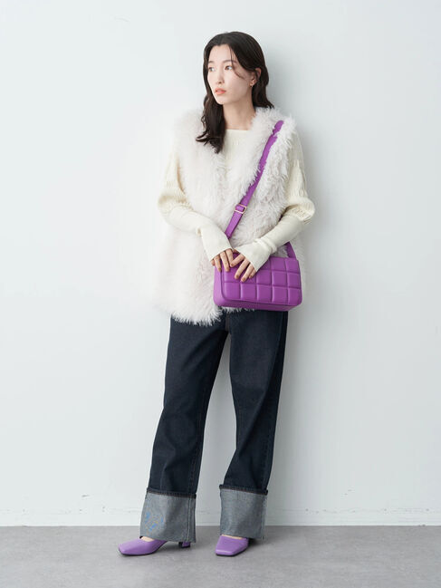 earth music&ecology「ボアベスト」|ベスト・ジレ|