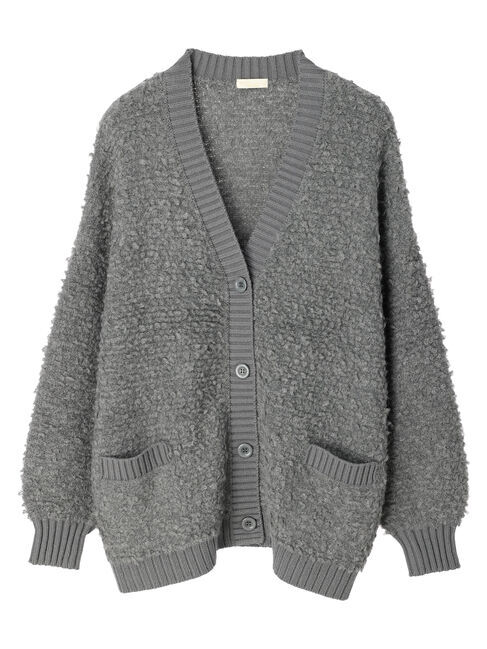 earth music&ecology「ボアニットカーディガン」|カーディガン|