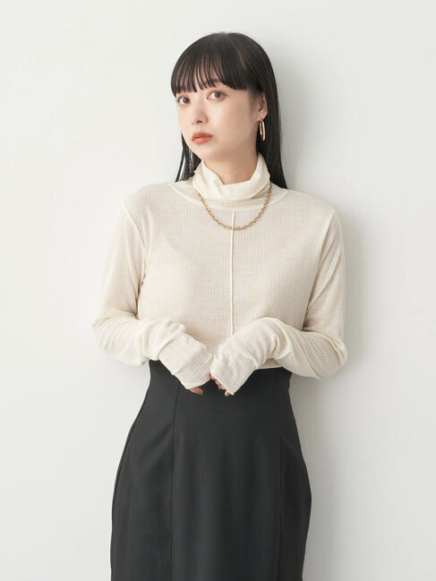 earth music&ecology「シアータートルネックプルオーバー」|Tシャツ・カットソー|