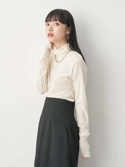 earth music&ecology「シアータートルネックプルオーバー」|Tシャツ・カットソー|