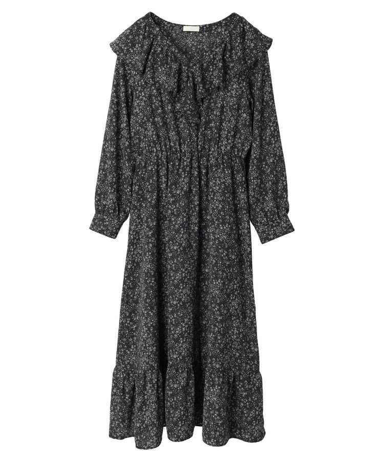 earth music&ecology「小花柄ラッフルワンピース」|ワンピース|