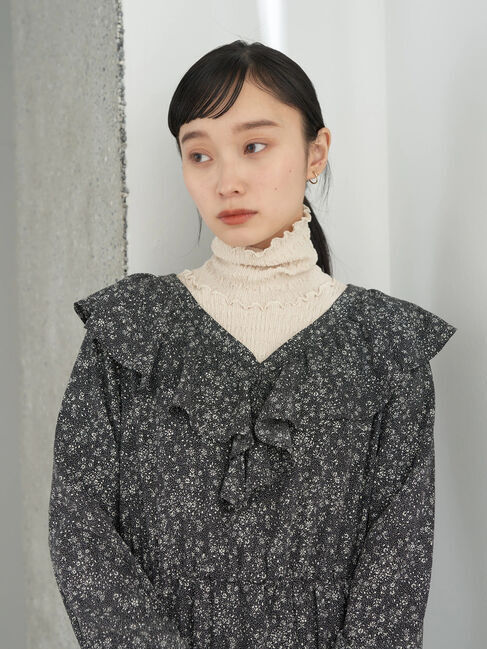 earth music&ecology「小花柄ラッフルワンピース」|ワンピース|