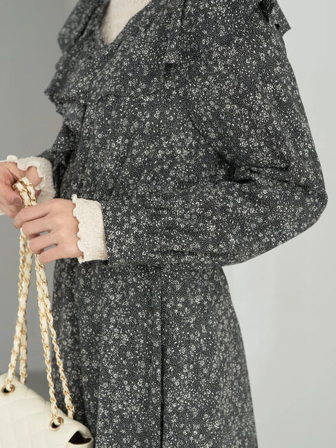 earth music&ecology「小花柄ラッフルワンピース」|ワンピース|