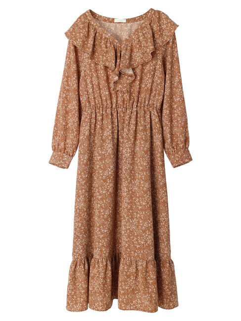 earth music&ecology「小花柄ラッフルワンピース」|ワンピース|