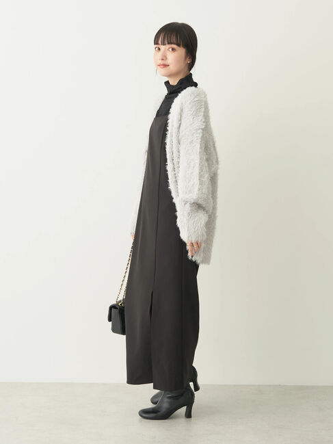 earth music&ecology「フェザーヤーンロングニットカーディガン」|カーディガン|