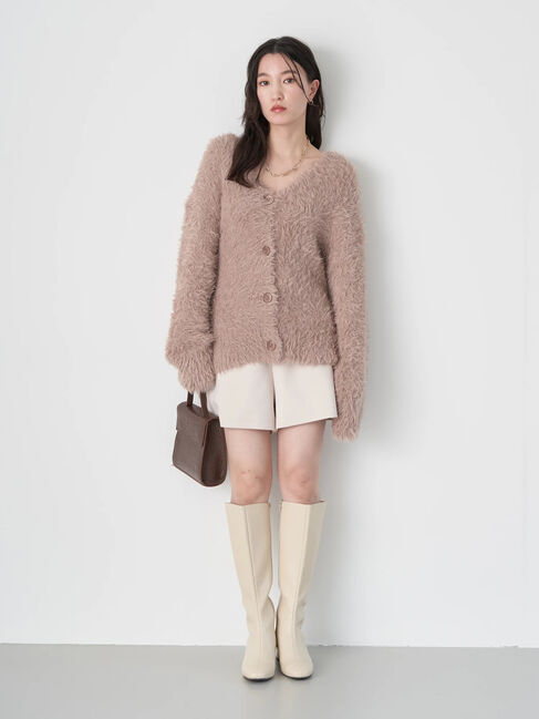 earth music&ecology「フェザーヤーンロングニットカーディガン」|カーディガン|