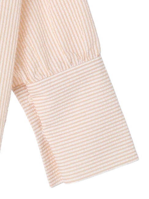 earth music&ecology「サッカーストライプボーイズライクシャツ」|シャツ・ブラウス|