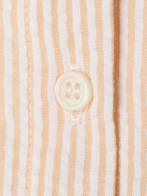 earth music&ecology「サッカーストライプボーイズライクシャツ」|シャツ・ブラウス|