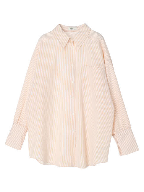 earth music&ecology「サッカーストライプボーイズライクシャツ」|シャツ・ブラウス|