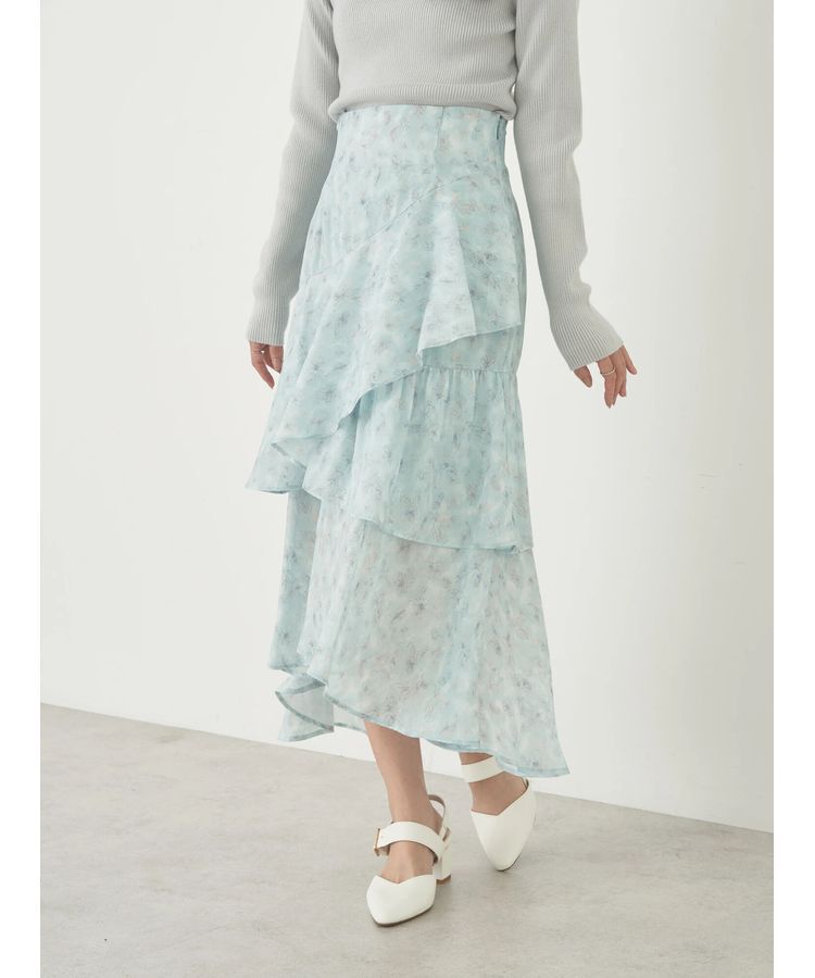 earth music&ecology「花柄フィッシュテールスカート」|スカート|